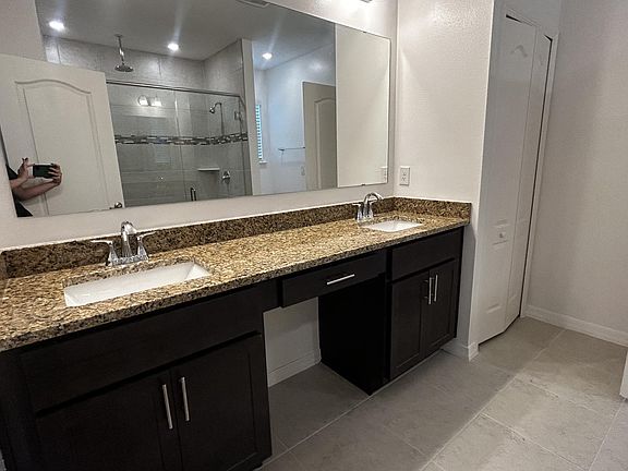 Master bathroom vanity