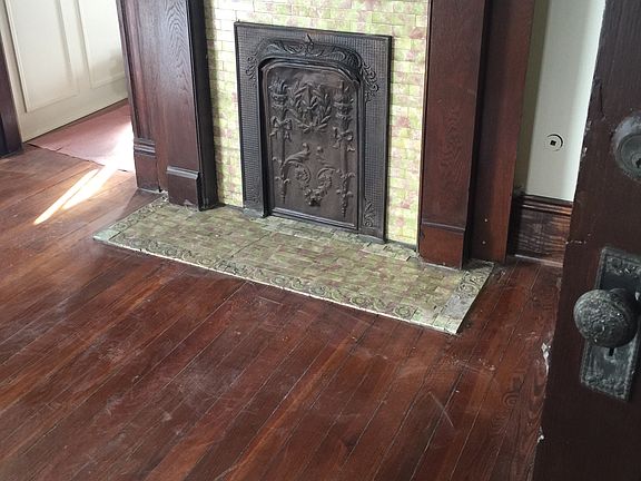 Master bedroom fireplace