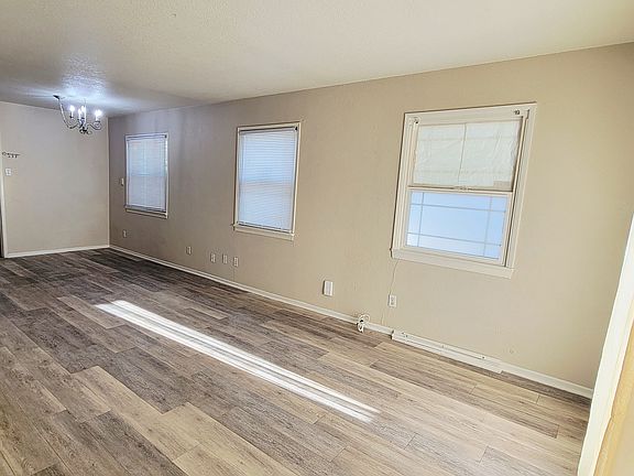 Living room and dining room