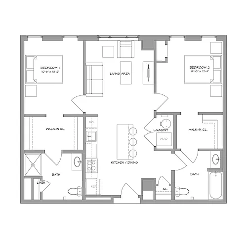 Floor plan 2BR4