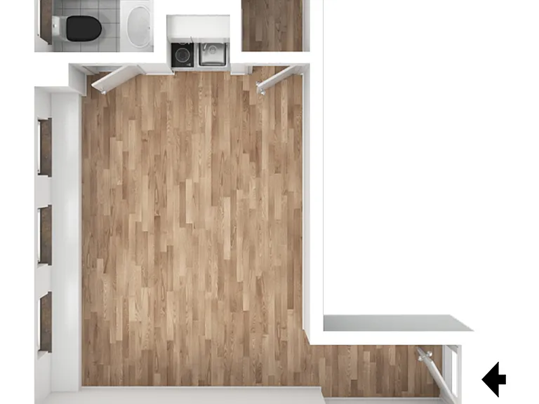 Unit 1710, 2010 (238 sqft)