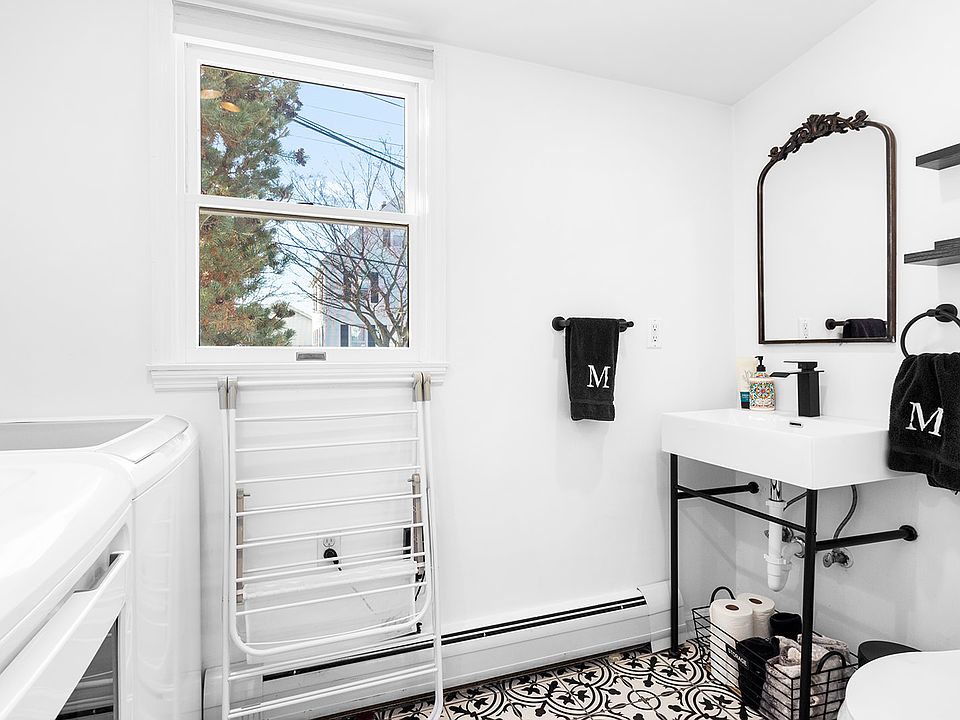 Laundry and half bath on first floor