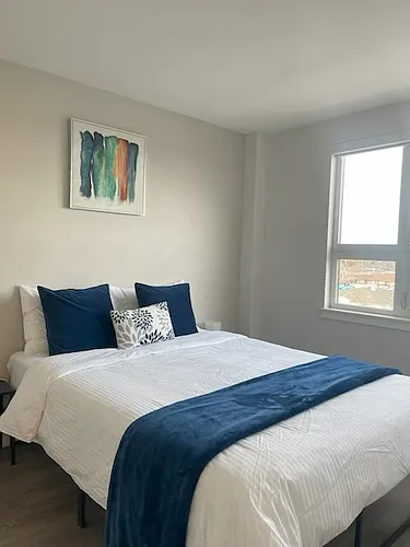 Floor plan 1 bed 1 bath with balcony