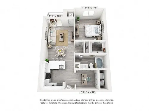 Floor plan Aqua with office