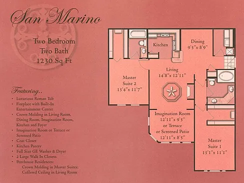 Floor Plan - 2747 Via Capri #1127