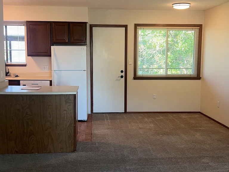 Dining Area, Patio Door and Kitchen