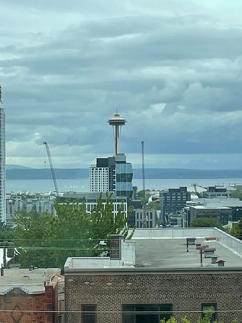 Studio with a Space Needle view, Stainless Steel Appliances, W/D in