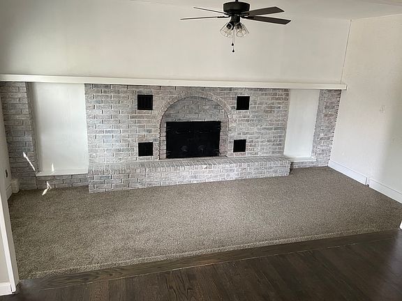 Living Room with lovely fireplace.