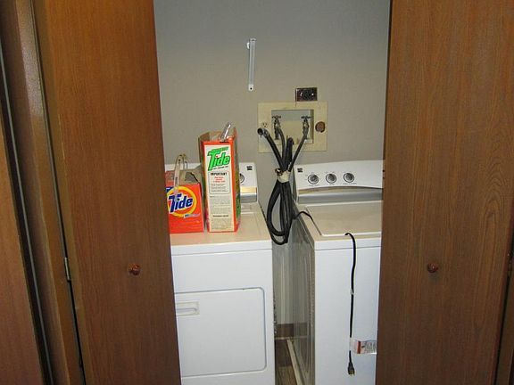 In unit washer and dryer