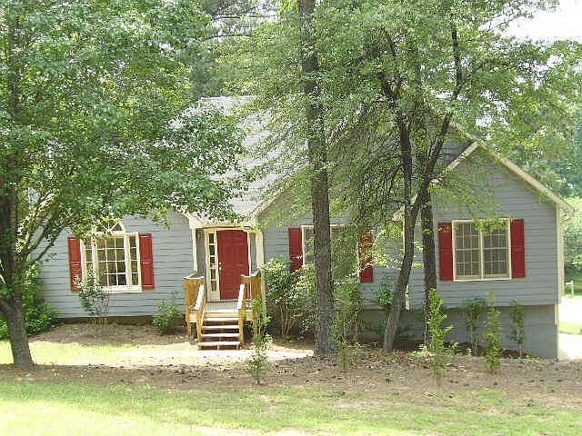Newly landscaped yard