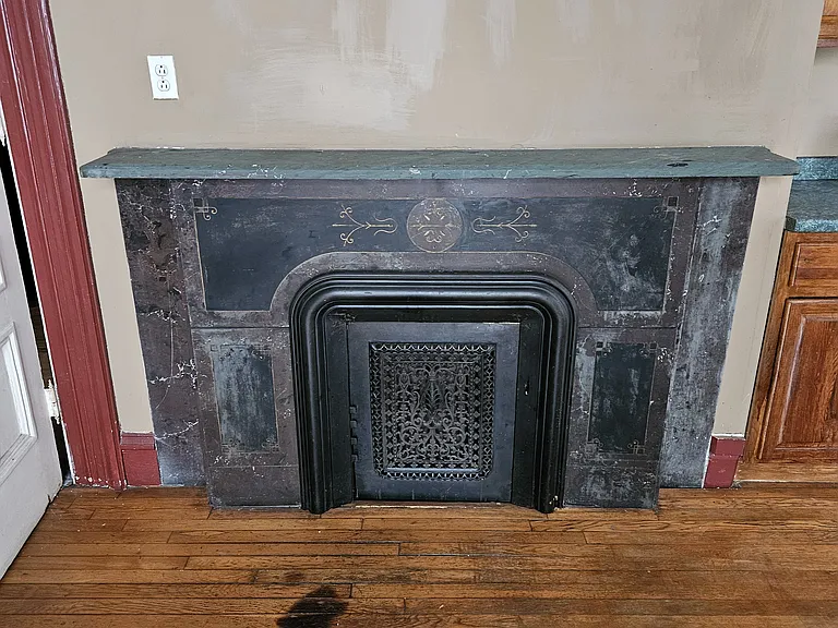 Marble Fireplace-Kitchen