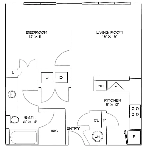 Floor plan Design 1A PI