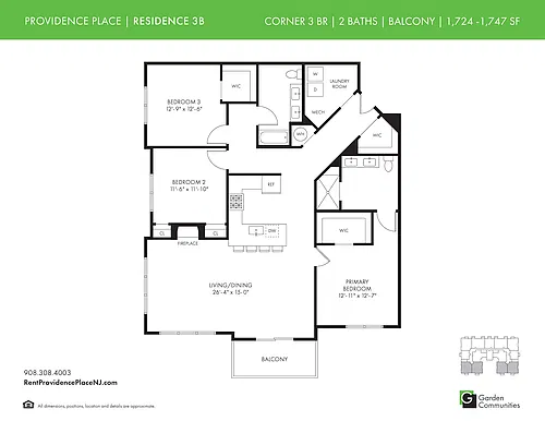 Floor plan 3B