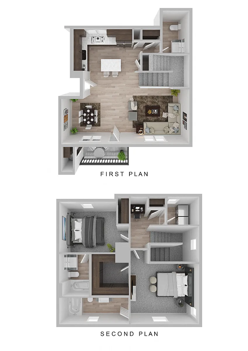 Floor plan Slate (Townhome)