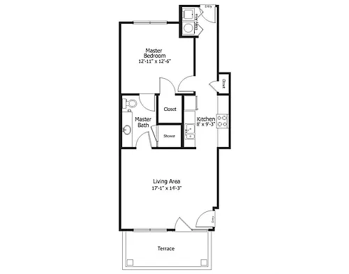 Floor plan Oaks 3A3