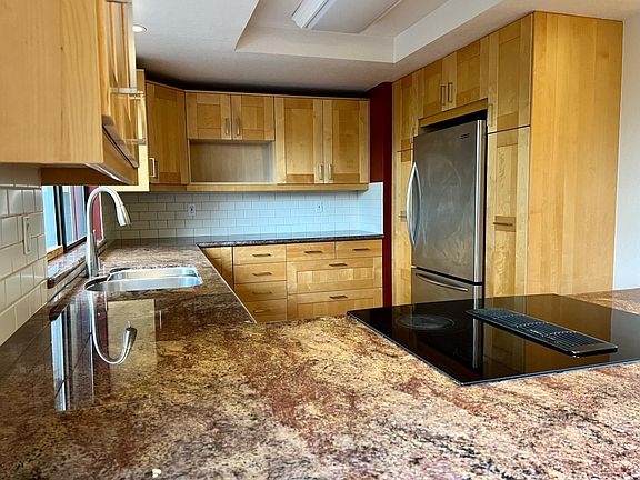 kitchen includes microwave, fridge, dishwasher
