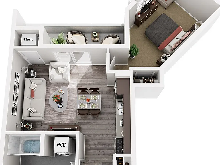 Floor Plan A3 | 22 Slate | Apartments in Madison, WI Floor Plan A3 | 22 Slate | Apartments in Madison, WI