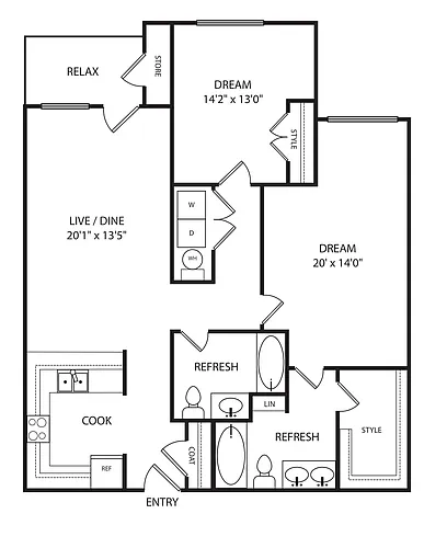 Floor plan B2D