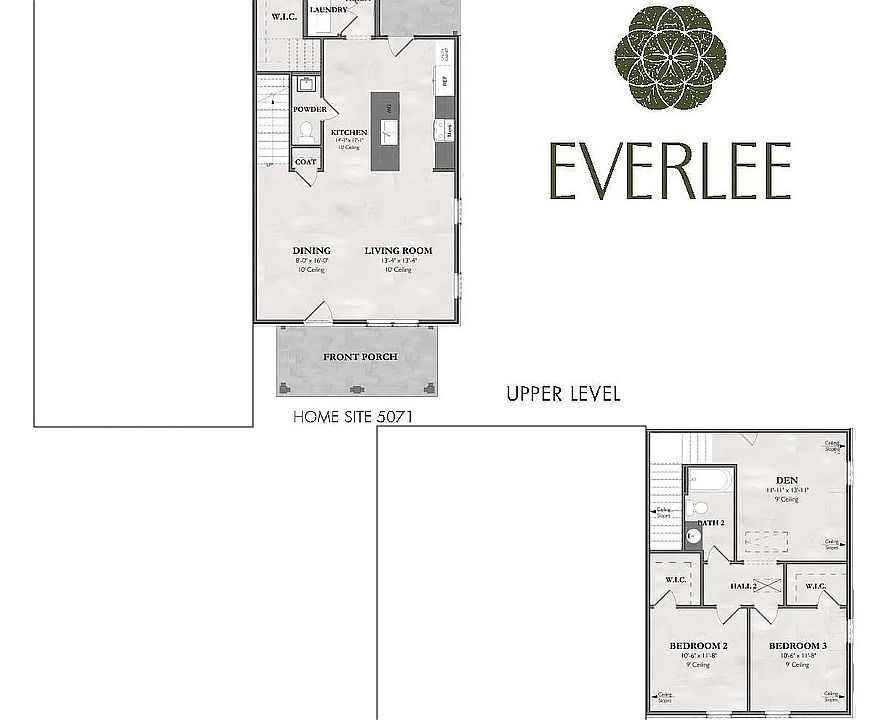 Beckette floor plan with master suite on main level