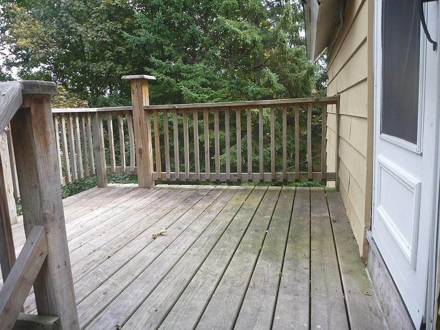 Deck at front door