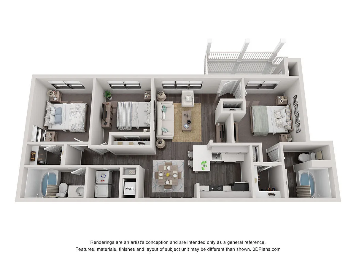 Floor plan C1T Renovated