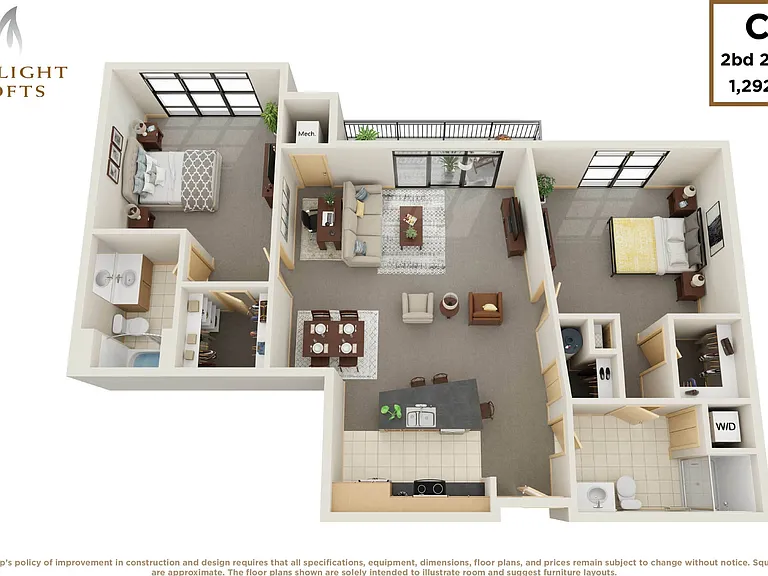 2 bedroom, 2 bath 2 bedroom, 2 bath