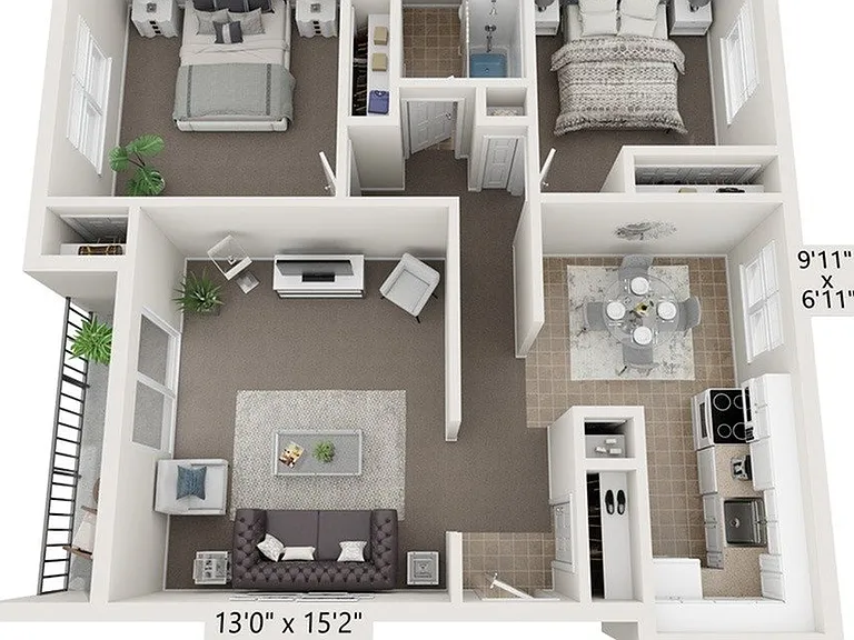 2 Bed 1 Bath Small 2 Bed 1 Bath Small