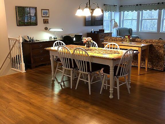 Spacious dining area.
