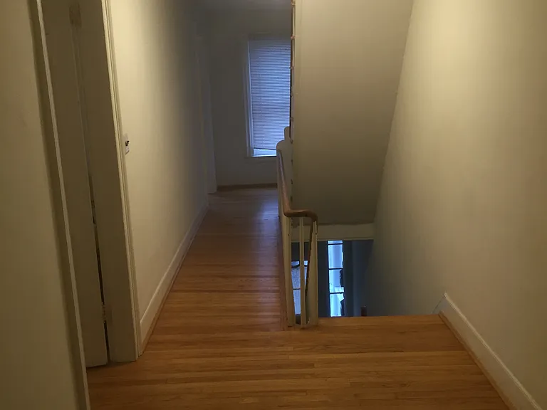 upstairs hallway looking east