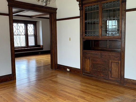 Dining room with built-in