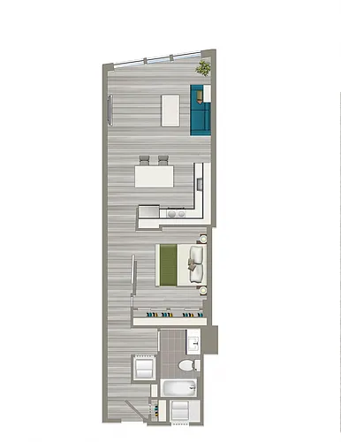 Floor plan Flat-G