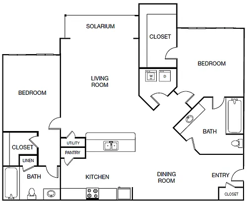 Floor plan The Bermuda - Solarium