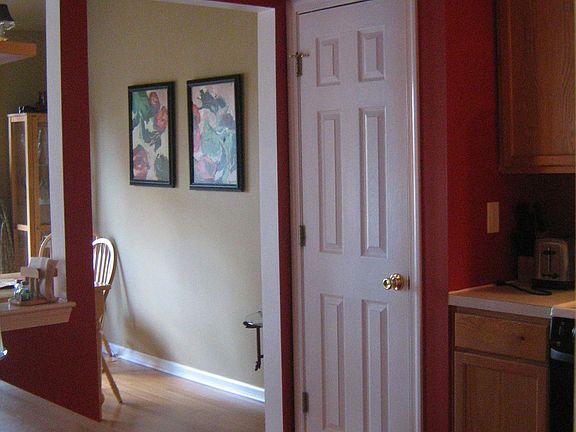 Kitchen into dining room