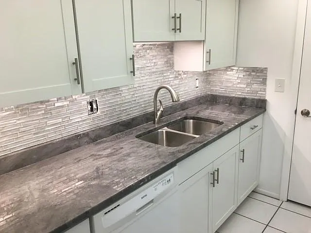 Kitchen with granite countertops