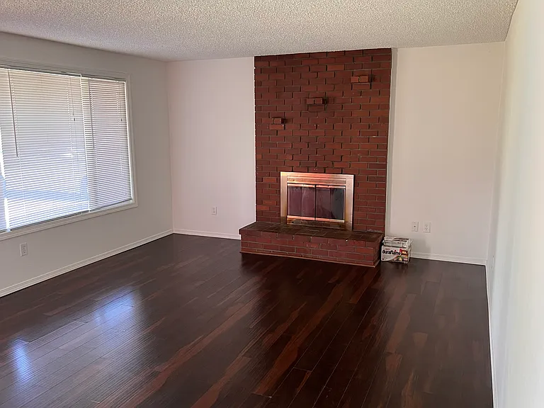 wood burning fireplace