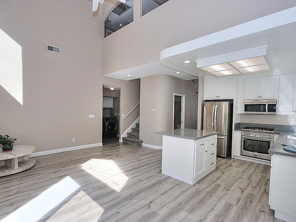 Kitchen and family room
