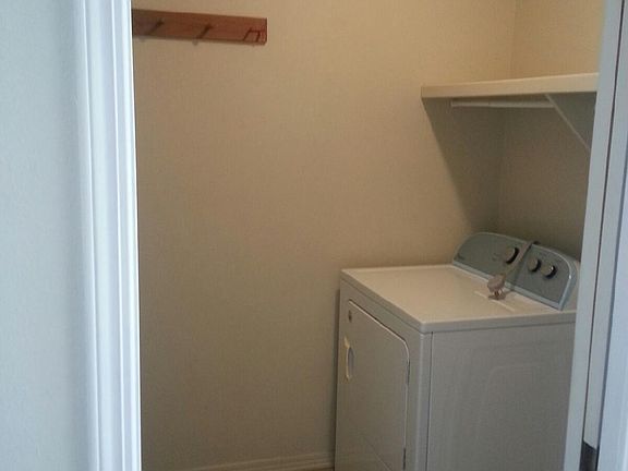 Laundry room off living room