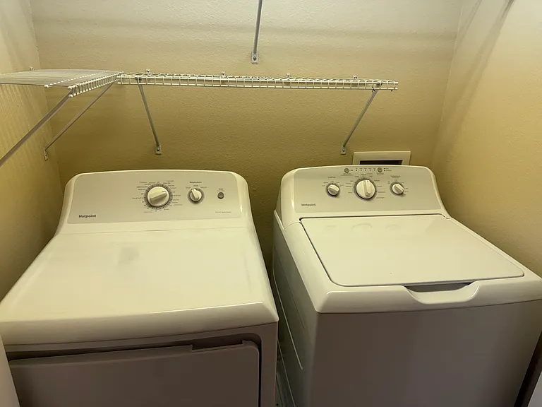 washer and dryer in unit