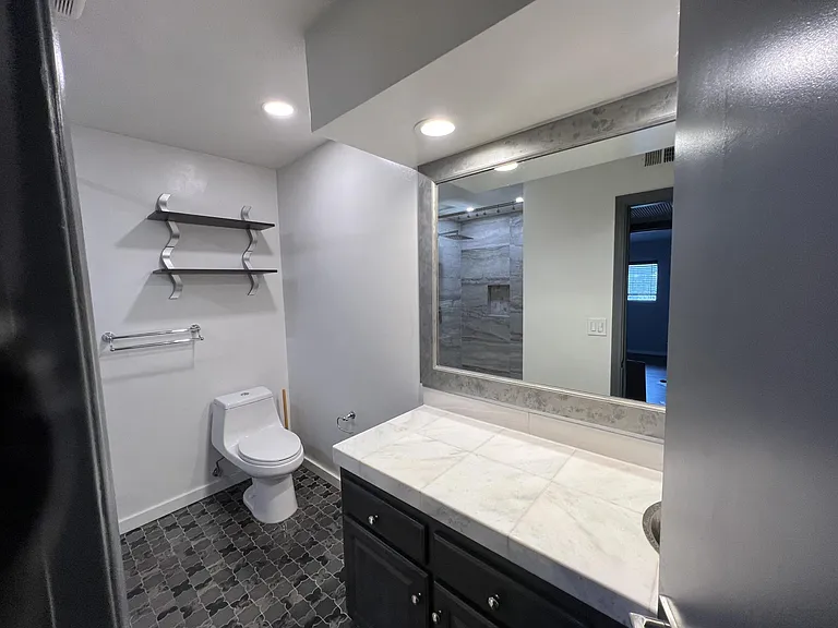 Hallway bathroom