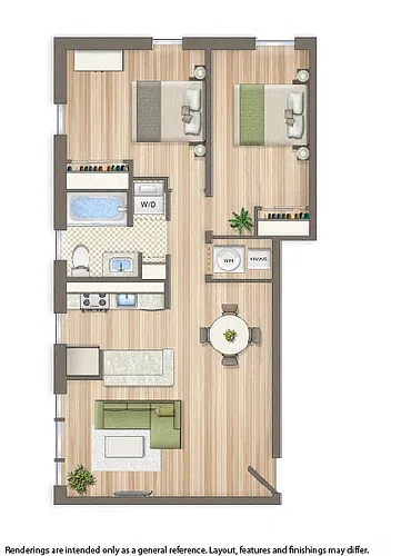 Floor plan 2 Bedroom