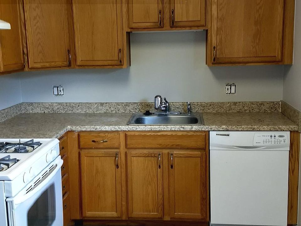 Kitchen with a new gas stove