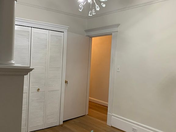 Living room with a view of Dolores Street