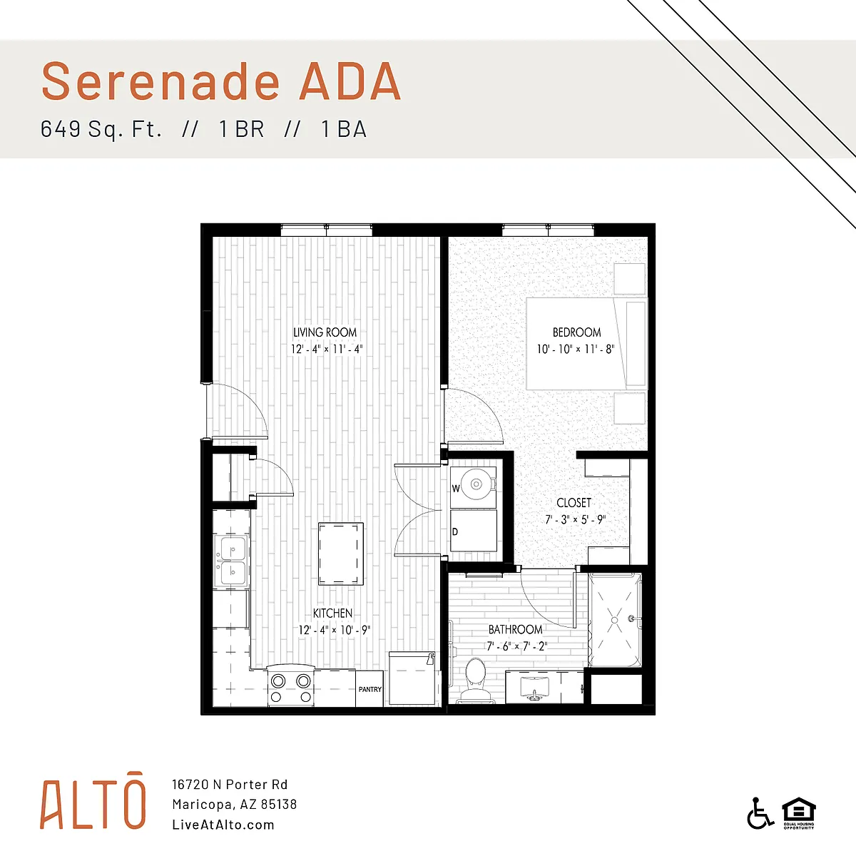 Floor plan Serenade ADA