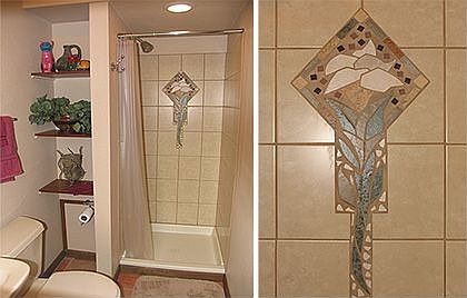 2nd bath is all new, including custom tiled shower