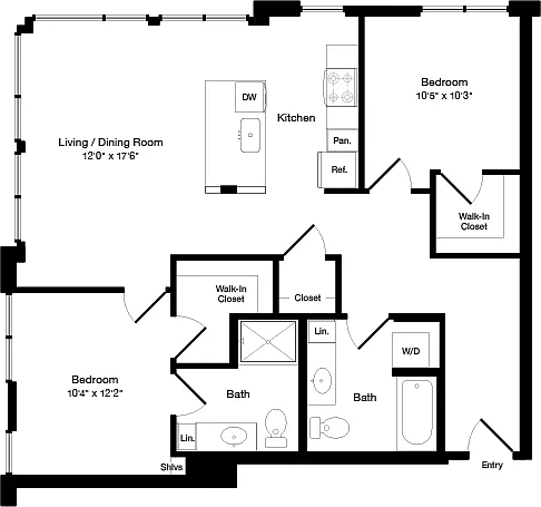 Floor plan B2a West- Floor 2