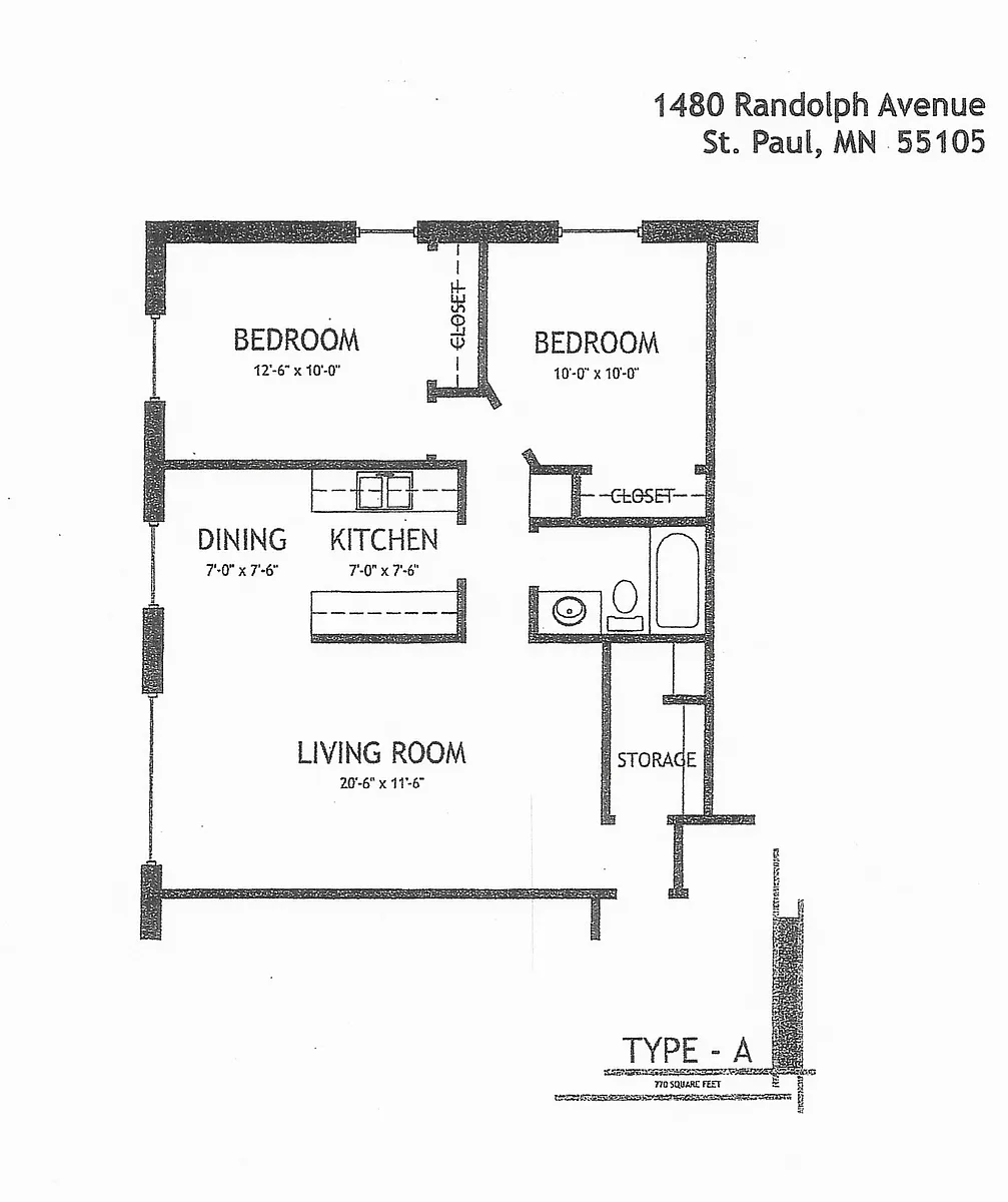 Floor plan Type A