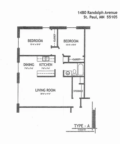 Floor plan Type A