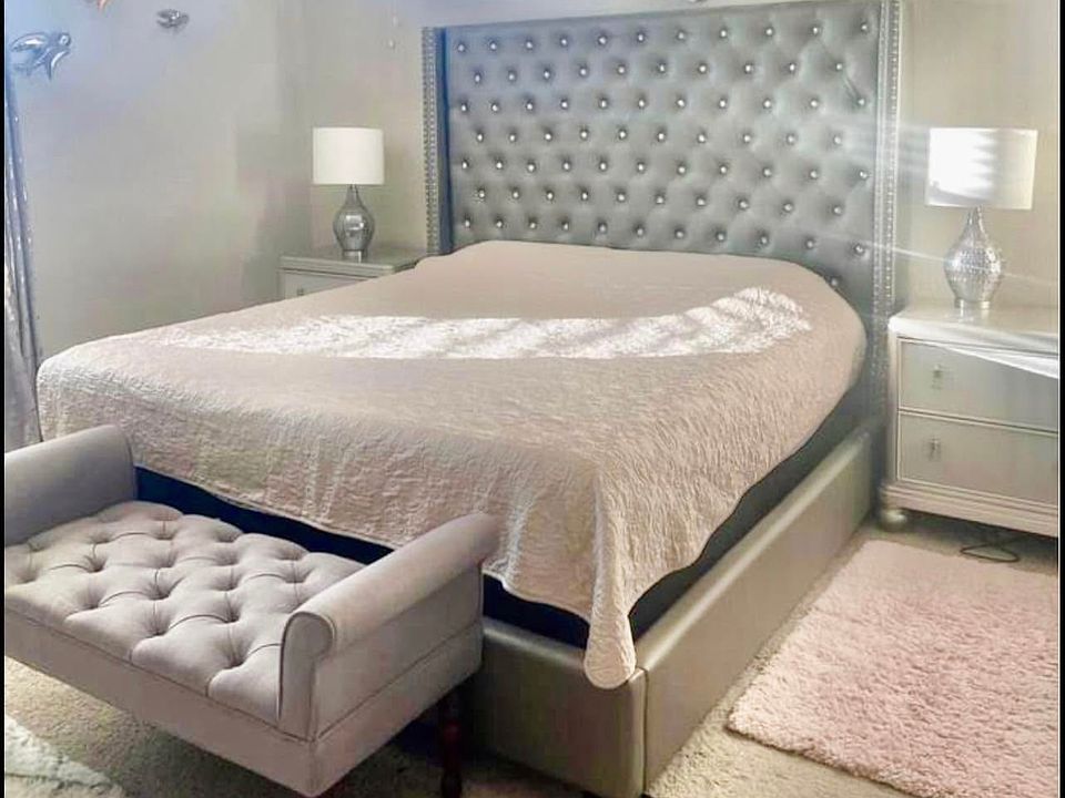 Master bedroom with furniture!