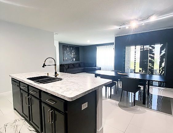 Renovated kitchen countertop