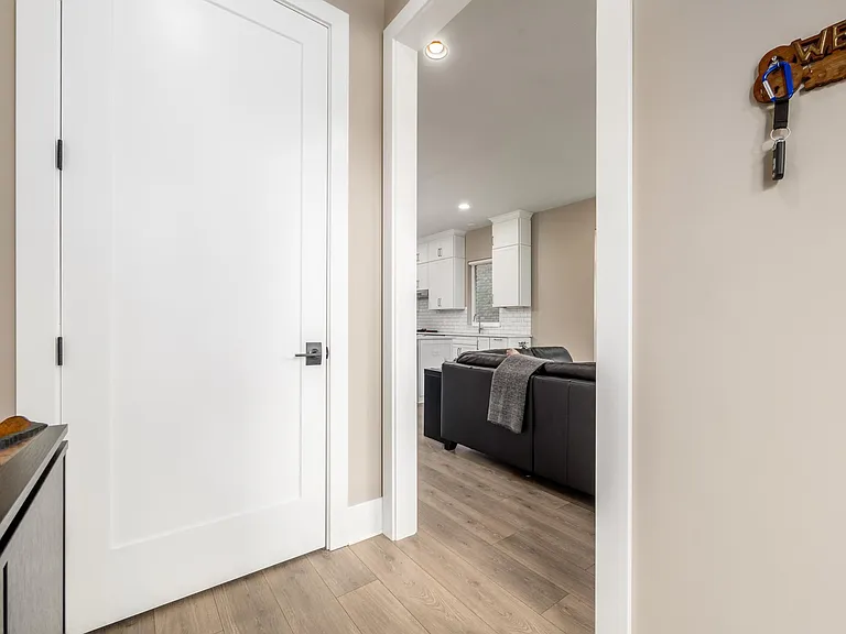 Mud room with coat closet